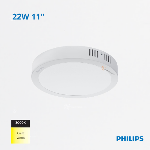 LED Panel Redondo DN058C LED20 22W, S/Pon 11", 3000K, 1860 lm, 110-240V, Ref 911401803988, Philips (Bajo Pedido)
