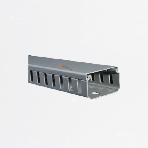 Canaleta Gris Ranurada 25x40mm, sin adhesivo, Ref DXN10042, Marca Dexson (Bajo Pedido)