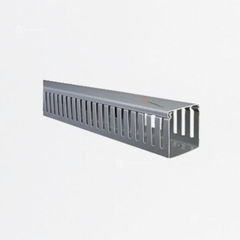 Canaleta Gris Ranurada 80x80mm, sin adhesivo, Ref DXN10122, Marca Dexson (Bajo Pedido)