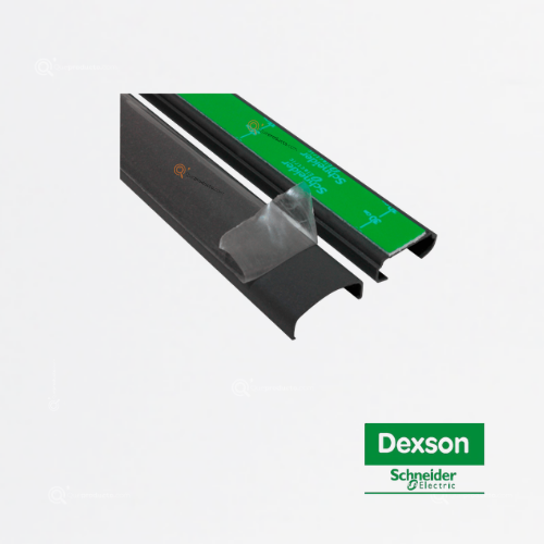 Canaleta Negra 22x10 Con Adhesivo, Ref DXN10481, Marca Dexson (Bajo pedido)