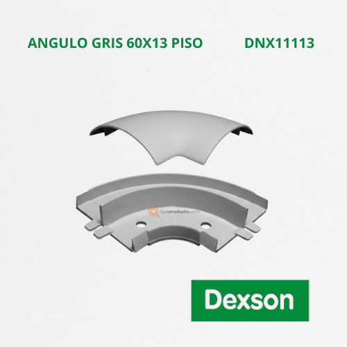Accesorio Dexson Gris Ángulo Plano 60X13 Piso, Ref DXN11113, Marca Dexson (Bajo pedido)