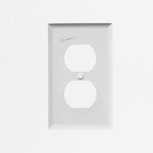 Tapa FacePlate Blanca Para Toma Doble Compatible L, Ref DXN5101B, Marca Dexson (Bajo Pedido)