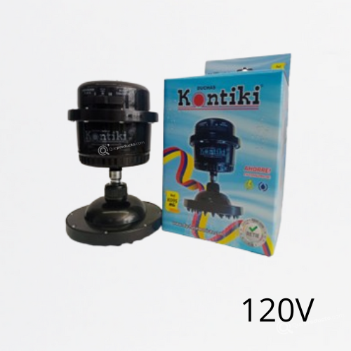 Ducha Eléc. Salón de Belleza, 33A, Selec. Manual 3 Tem, Racor, 120 V, Ref K095-RG, Marca Kontiki (O)