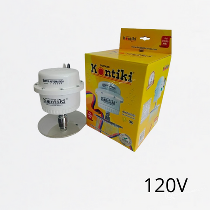 Ducha Eléctrica Tradicional Blanca, 33A, Automática, IP44, 120 V, Ref K104-RG, Marca Kontiki (S)