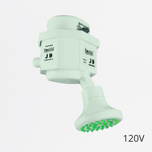 Ducha Eléctrica Dirigible, 33A, Selector Manual 3 Temp, IP44, 120 V, Ref K-002, Marca Kontiki (S)