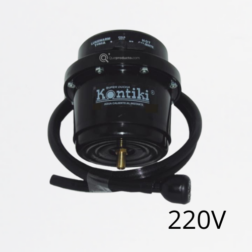 Ducha Eléc. Salón de Belleza, 23A, Selec. Manual 3T, Manguera, 220 V, Ref K-083, Marca Kontiki (Bajo Pedido)
