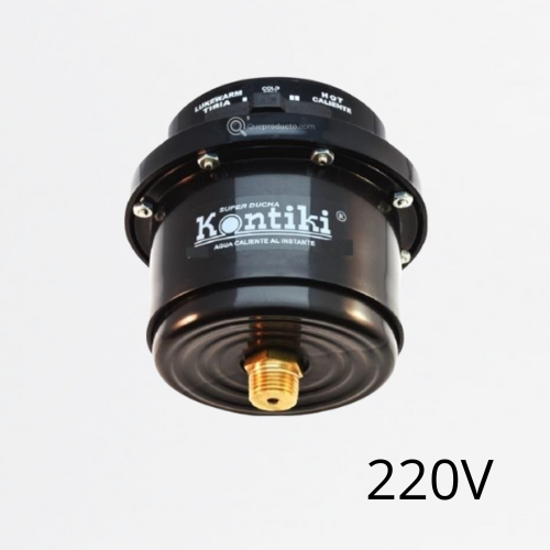Ducha Eléc. Salón de Belleza, 23A, Selec. Manual 3 Tem, Racor, 220 V, Ref K-084, Marca Kontiki (Bajo Pedido)