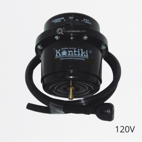 Ducha Eléc Salón de Belleza, 33A, Selec. Manual 3 Tem, Manguera, 120 V, Ref K-105, Marca Kontiki (En Stock)