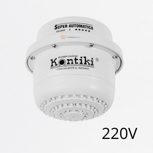Ducha Eléctrica Tradicional, 23A, Automática, IP44, 220 V, Ref K-090, Marca Kontiki (O)