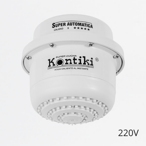 Ducha Eléctrica Tradicional, 16A, Automática, IP44, 220 V, Ref K-098, Marca Kontiki (S)