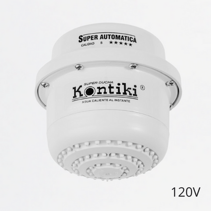 Ducha Eléctrica Tradicional, 33A, Automática, IP44, 120 V, Ref K-104, Marca Kontiki