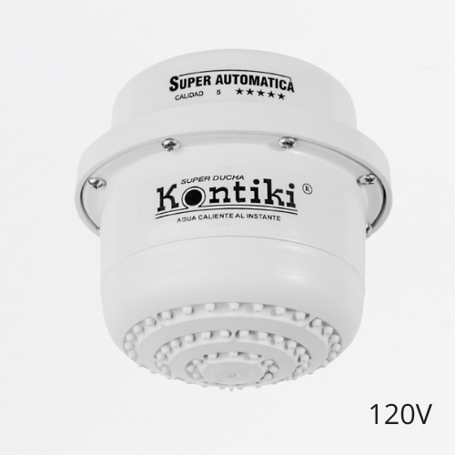 Ducha Eléctrica Tradicional, 33A, Automática, IP44, 120 V, Ref K-104, Marca Kontiki (En Stock)