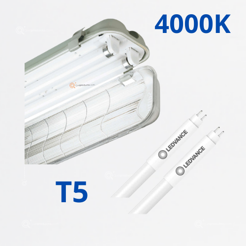 Luminaria LED Hermetica T5 2x26 4000k, 100-277V, Aprox 7800lm, Ref ENSALED26, Ledvance-Osram (Bajo Pedido)