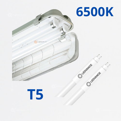 Luminaria LED Hermetica T5 2x26 6500k, 100-277V, Aprox 7800lm, Ref ENSALED26, Ledvance-Osram (Bajo Pedido)
