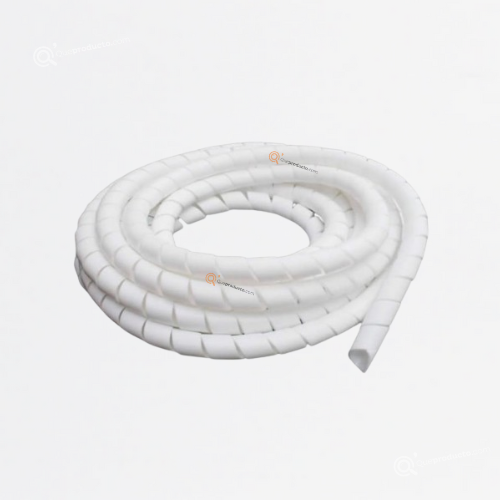 Espiral Enrutador de Cables Blanco 5/32" (4 mm), RolloX10m, Ref FB04, Marca Adler (Bajo Pedido)