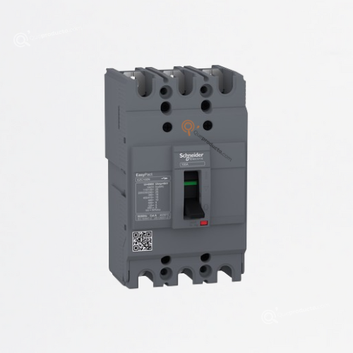 Interruptor termomagnético EasyPact EZC, 3P, 80A TMD, ReF EZC100N3080, Marca Schneider (Bajo Pedido)