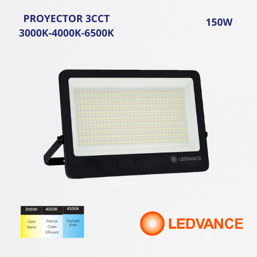 LED Reflector FLOOD L. Comp  150W, 3CCT, 15000 lm, IP66, 110G, 100-277V, Ref 7024799, Ledvance-Osram (En Stock)