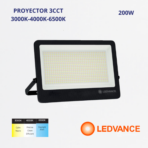 LED Reflector FLOOD L. Comp  200W, 3CCT, 20000 lm, IP66, 110G, 100-277V,Ref 7024800, Ledvance-Osram (En Stock)