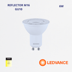 LED Spot 6W GU10, MR16, 3000K, 525lm, 36G, IRC 80, 100-240V, Ref 7023500, Ledvance-Osram (Bajo Pedido)