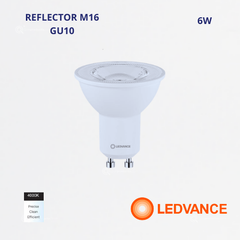 LED Spot 6W GU10, MR16, 4000K, 550lm, 36G, IRC 80, 100-240V, Ref 7023501, Ledvance-Osram (Bajo Pedido)
