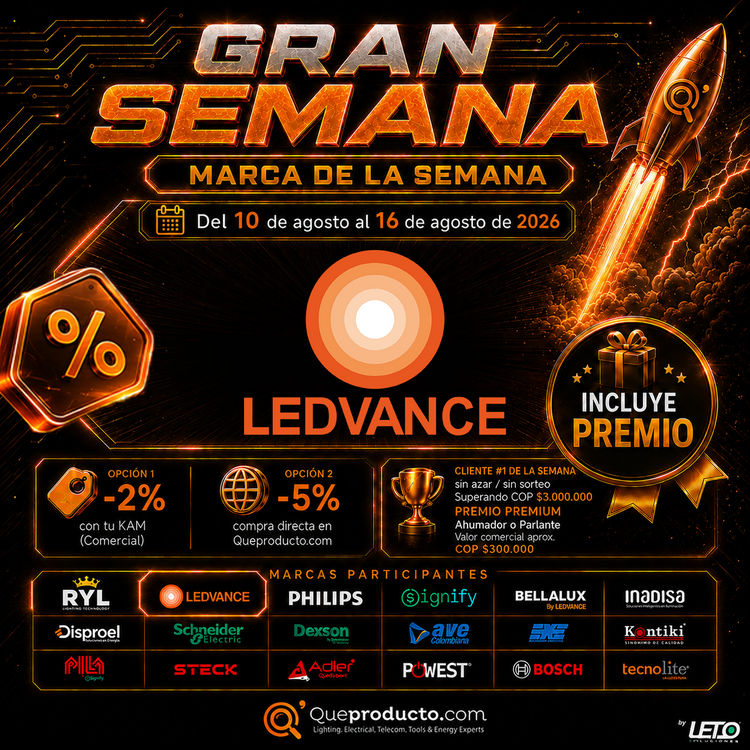Gran Semana QueProducto - Semana 3 Ledvance - 10 al 16 de agosto de 2026