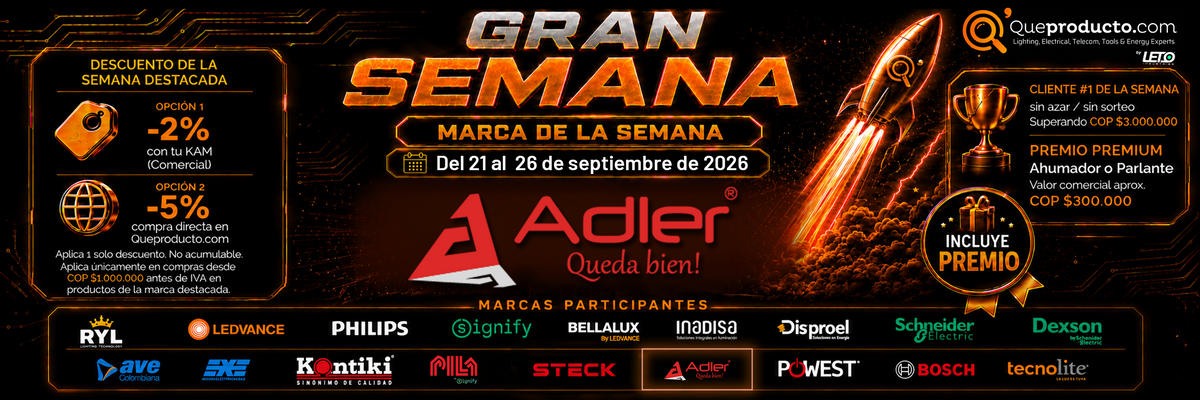 Gran Semana QueProducto.com Semana 9 Adler banner 21 al 26 de septiembre de 2026