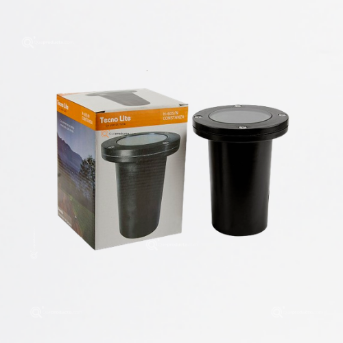 Chasis Bala Piso Negra CONSTANZA 50W max, base E27, IP65, PAR30, Ref H-605/N, Marca Tecnolite (Bajo Pedido)