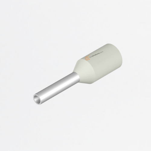 Terminal tubular, Estándar, 8mm, 6mm, blanco, H0,5/12D W, Ref 9019000000, Marca WeidMüller (Bajo Pedido)