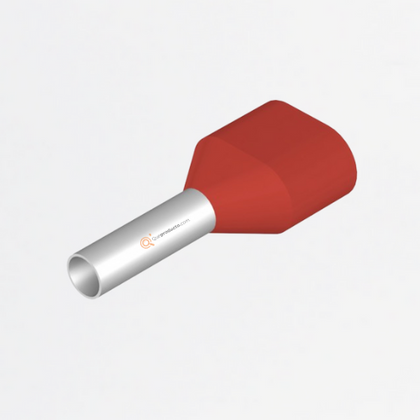Terminal tubular doble, 11 mm, 8 mm, rojo, H1,5/16 ZH R SV, Ref 9004410000, Marca WeidMüller (O)