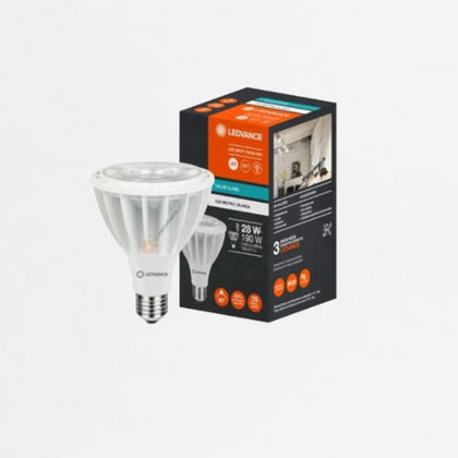 LED Lampara PAR30 28W E27, 3000K, 3000 lm, 30G, 100-277V, Ref 7019892, Marca Ledvance-Osram (O)