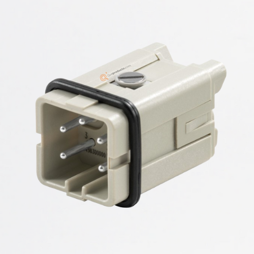 HDC - Conector, Macho, 400 V, 16 A, Número de polos: 4, Ref 1498300000, Marca WeidMüller (Bajo Pedido)