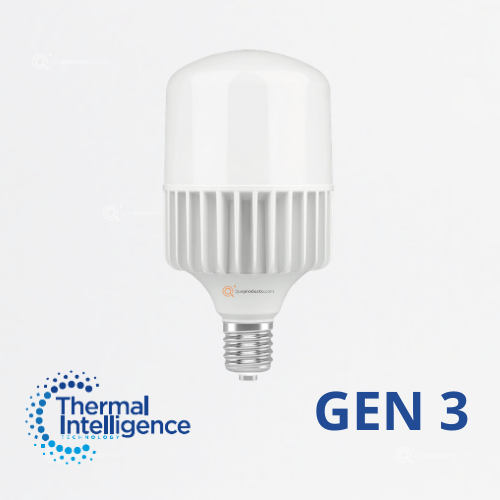LED High Power 70w E27 Gen3, 6500K, 6300 lm, IP20, 180G, 100-240V, Marca Royal Lighting (En Stock) X1 Punto
