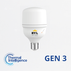 LED High Power 40w E27 Gen3, 6500K, 3600 lm, IP20, 180G, 100-240V, Marca Royal Lighting (En Stock)