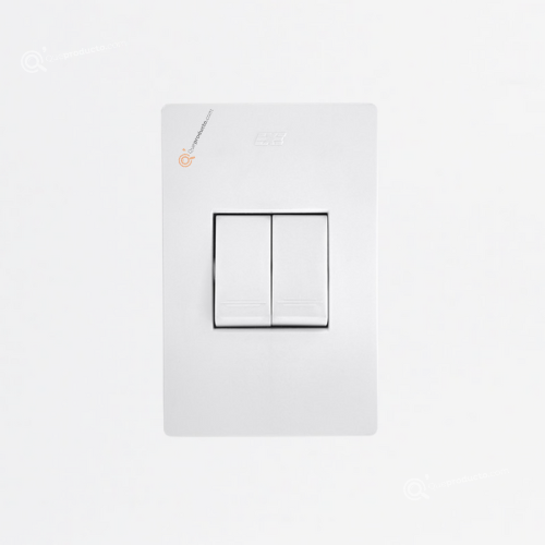 Interruptor Doble 10A, 110-260V, Ref 14011, Marca SOLAIO-EXE (O)