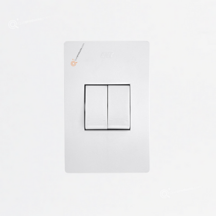 Interruptor Doble 10A, 110-260V, Ref 14011, Marca SOLAIO-EXE (O)