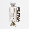 Interruptor Toma GFCI Blanco, 15A Ref GFSW1-W, Marca Leviton