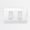 Interruptor Doble Genesis 16A Max. 250V Blanco, 1Polo, 1 vía, Ref MWD130237502, Marca Schneider (O)