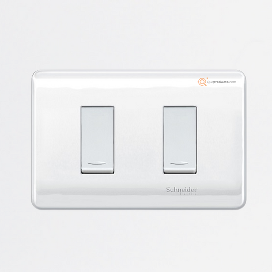 Interruptor D. Genesis 16A Max. 250V Blanco, 1 polo, 2 vías MWD130237542, Marca Schneider (Bajo Pedido)