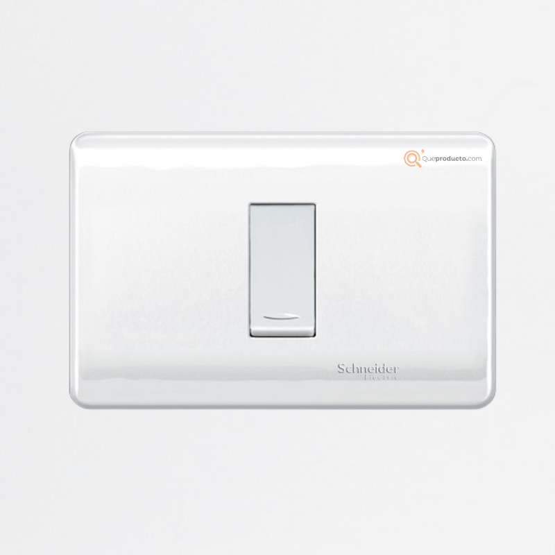 Interruptor Sen. Genesis 16A Max. 250V Blanco, 1Polo, 2 vías, Ref MWD130237504, Marca Schneider (O)