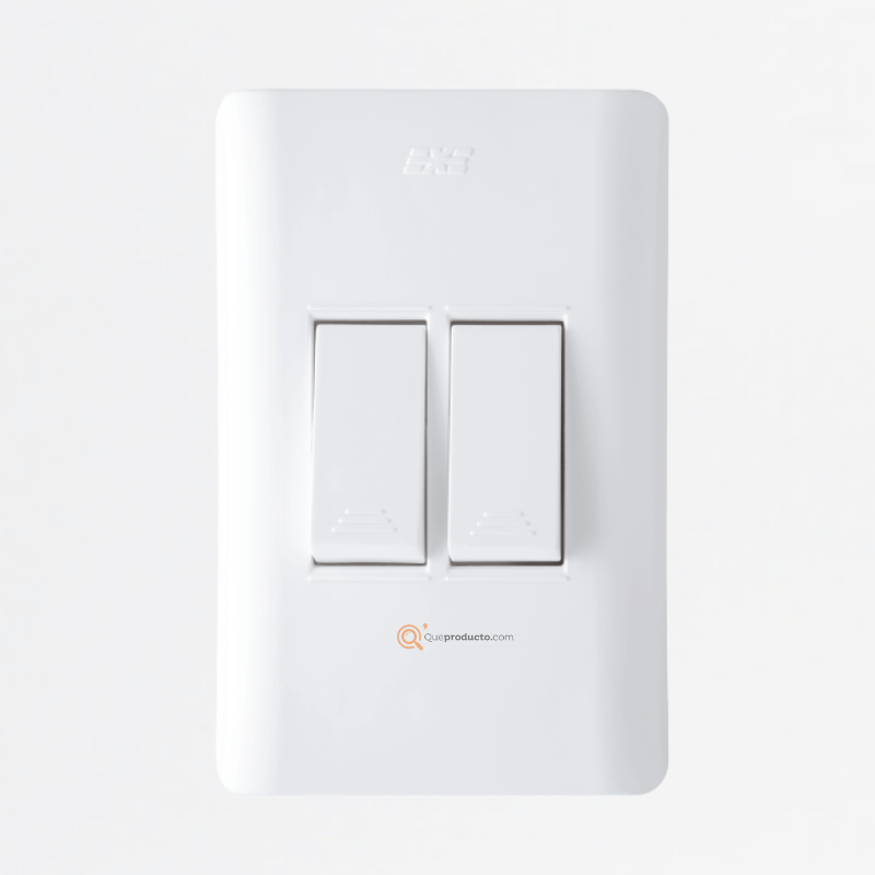 Interruptor Doble Conmutable 15A-10A, 110-220V, Ref 15022, Marca DUOMO-EXE (S)