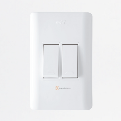 Interruptor Doble Conmutable 15A-10A, 110-220V, Ref 15022, Marca DUOMO-EXE (S)