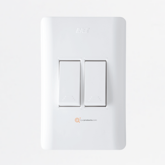 Interruptor Doble Conmutable 15A-10A, 110-220V, Ref 15022, Marca DUOMO-EXE (En Stock)