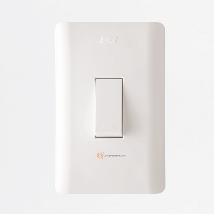 Interruptor Sencillo Conmutable 15A-10A, 110-220V, Ref 15002, Marca DUOMO-EXE (S)