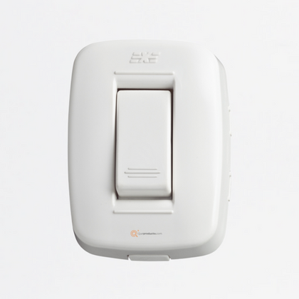 Interruptor Sencillo Conmutable sobreponer 6A, Ref DUE 12002, Marca DUE-EXE (O)