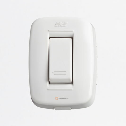 Interruptor Sencillo sobreponer 6A, Ref DUE 12001, Marca DUE-EXE (En Stock)