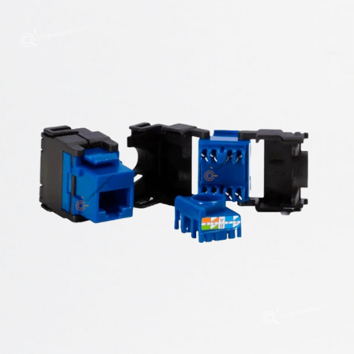 Jack Categoría 6A UTP, Azul PaqueteX10, Sin Blindaje, Ref NJA6A-3602, Marca Powest (Bajo Pedido)