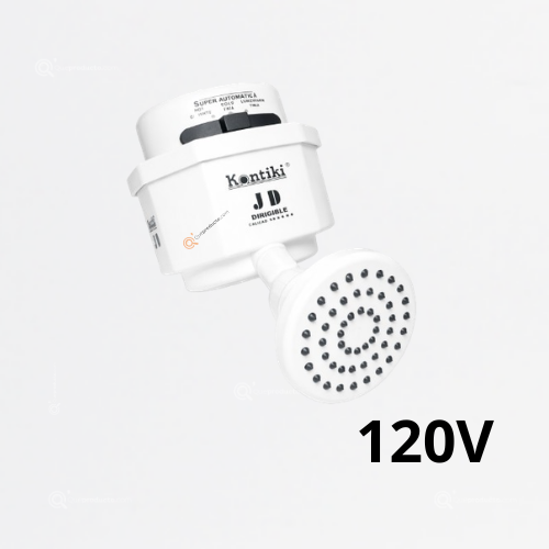 Ducha Eléctrica Dirigible, 33A, Selector Manual 3 Temp, IP44, 120 V, Ref K-002, Marca Kontiki (En Stock)