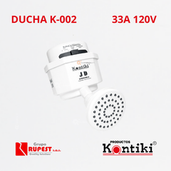 Ducha Eléctrica Dirigible, 33A, Selector Manual 3 Temp, IP44, 120 V, Ref K-002, Marca Kontiki (En Stock)