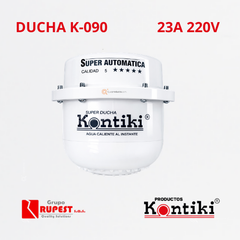 Ducha Eléctrica Tradicional, 23A, Automática, IP44, 220 V, Ref K-090, Marca Kontiki (Bajo Pedido)