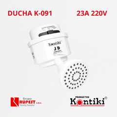 Ducha Eléctrica Dirigible, 23A, Selector Manual 3 Temp, IP44, 220 V, Ref K-091, Marca Kontiki (Bajo Pedido)